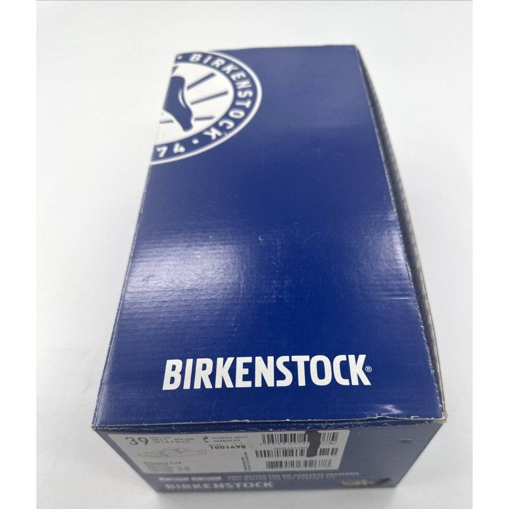 Birkenstock Arizona EVA White Sandals Womens 8 US 39 EU Slip On Comfort with Box - Picture 12 of 12